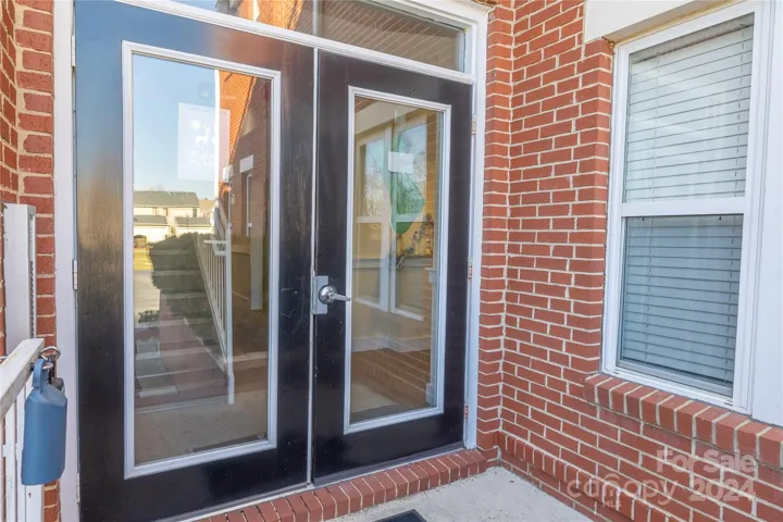 Back entry into building