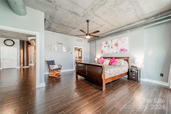 Large primary suite with stunning views