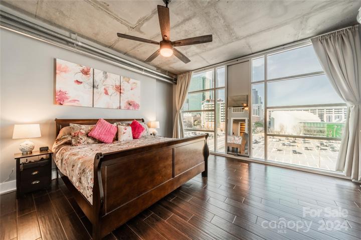 12 foot ceilings throughout the unit