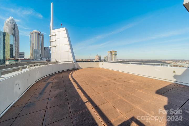 To reach the terrace take the LEFT elevator to the rooftop