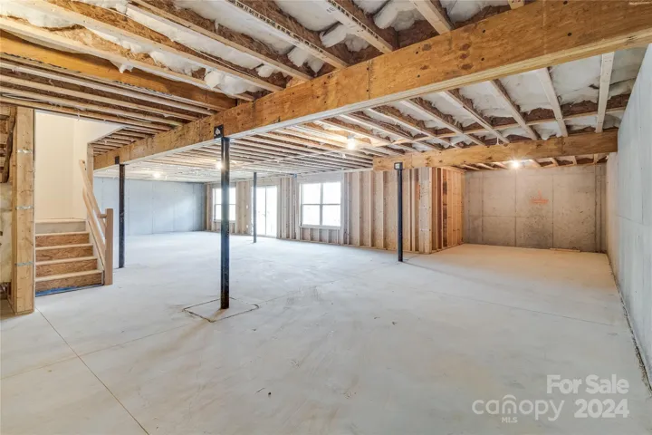 Large Unfinished Basement