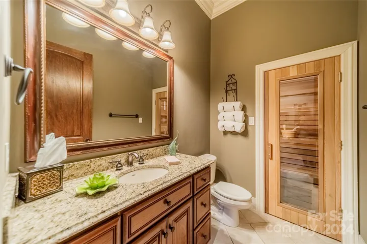 half bath/ sauna