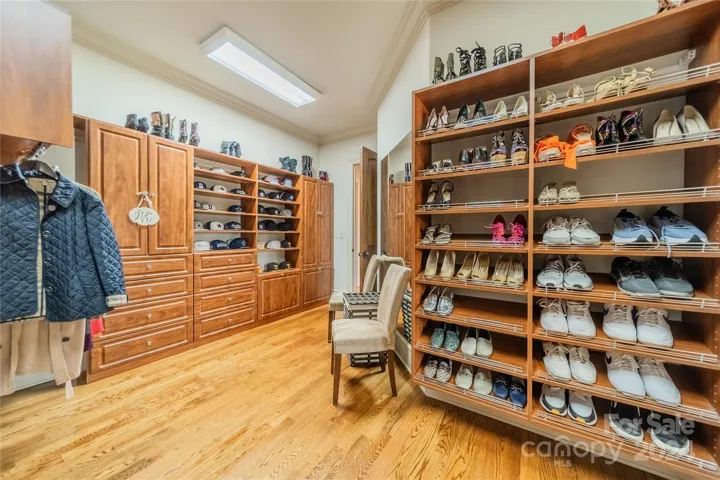 Oversized primary custom closet