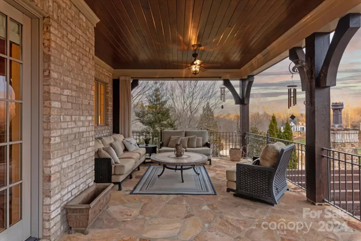 Main level covered porch