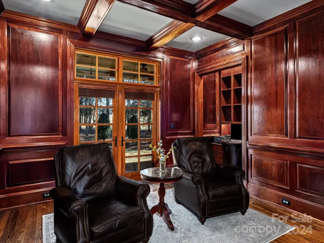Main Floor Mahogany wood Library/Study.
