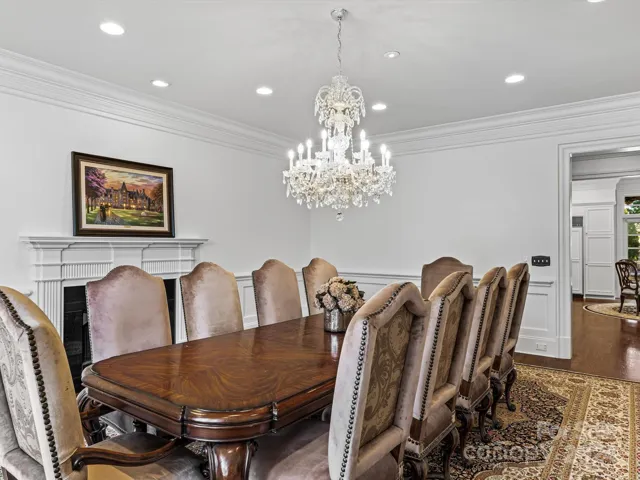 Main Floor Formal Dining, Gas log fireplace