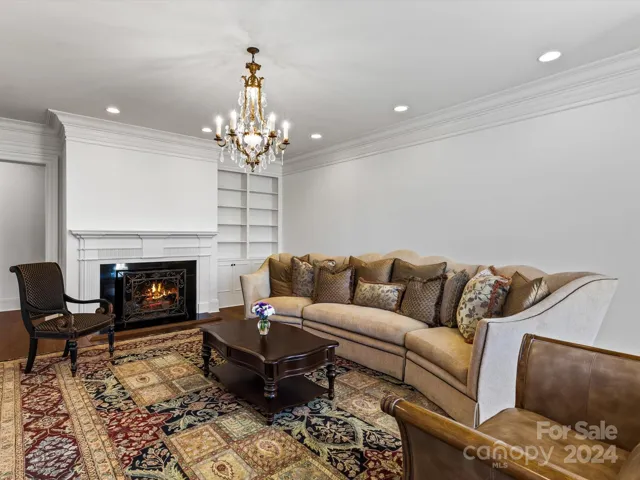 Main floor Formal Living, Gas log fireplace