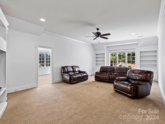 2nd floor Living space with 2 rooms and 2 baths flanking living space