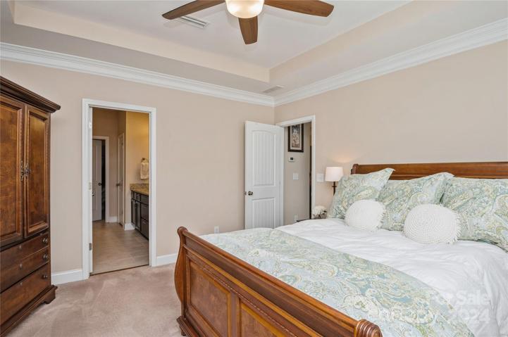 Primary Bedroom with tray ceiling