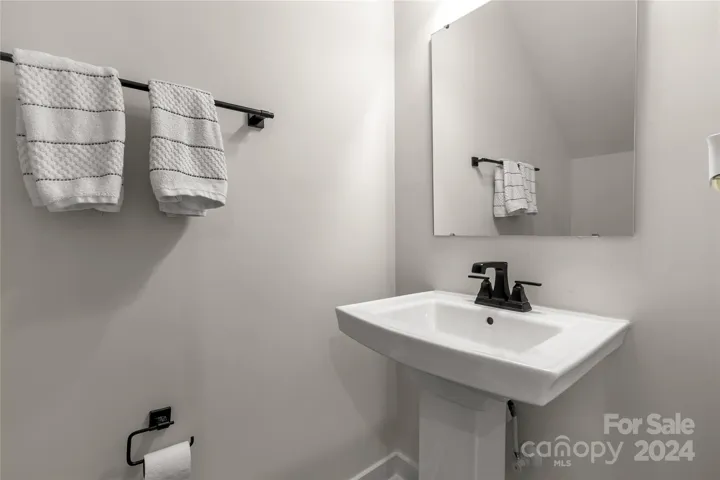 Second floor half bath