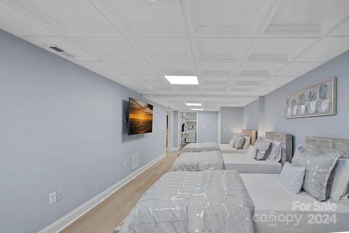 Basement area could function as more sleeping space, or create another movie/rec room!