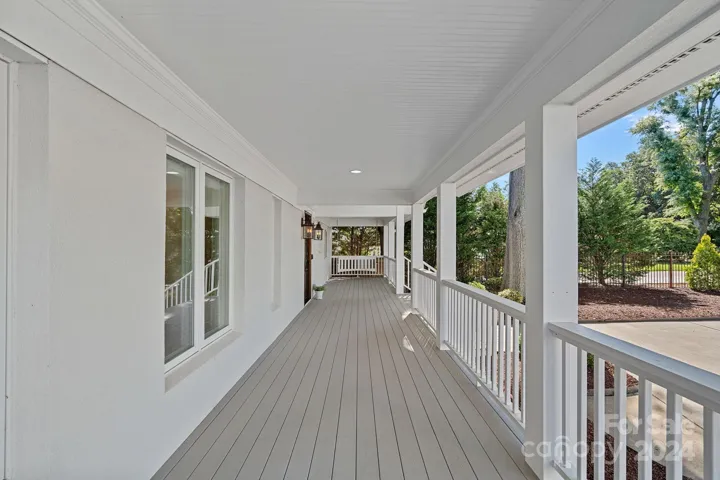 A front porch fit for relaxing and enjoying our NC weather and a quiet neighborhood!
