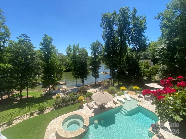 The View from this stunning waterfront home in Fort Mill