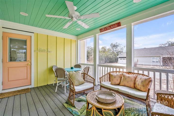 Screened in back porch