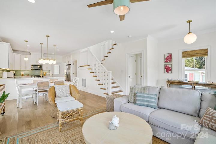 Living Room looking into dining area and Kitchen