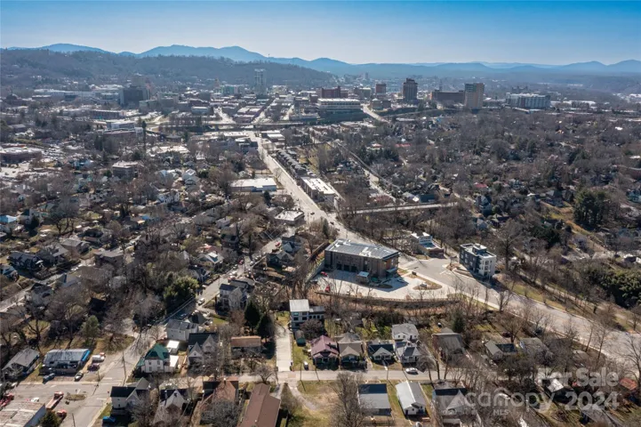 Large shot showing distance to downtown