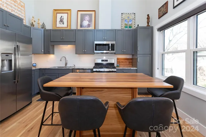 Dinning area and kitchen in main house