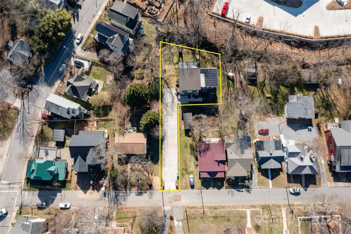 Shows layout of the lot