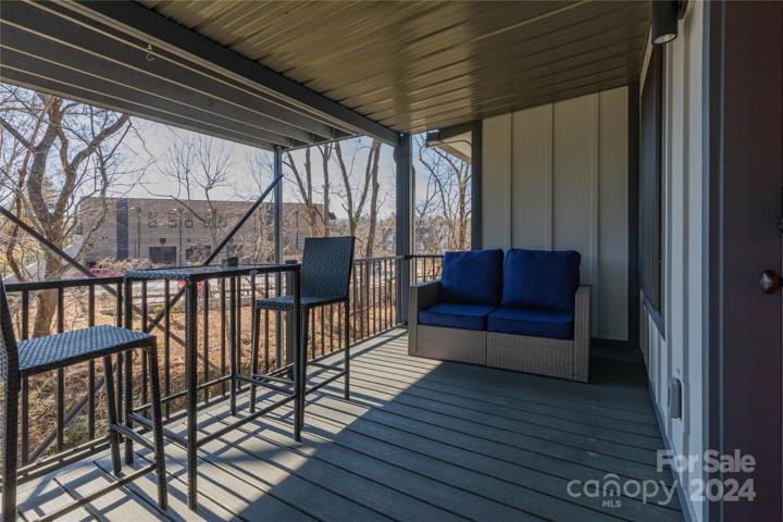 Back deck off primary bedroom of main house