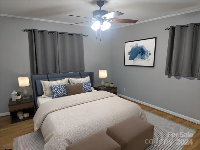 VIRTUALLY STAGED BEDROOM