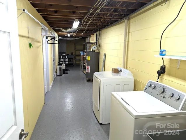 LAUNDRY AREA IN BASEMENT