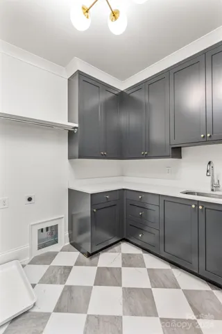 Laundry Room with sink on the upper level