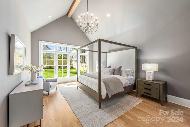 Spacious Primary Bedroom with vaulted ceilings