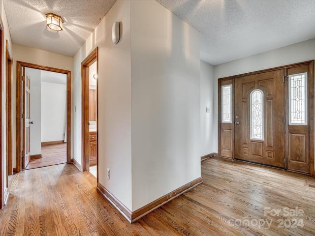 Newly refinished on-site wood floors