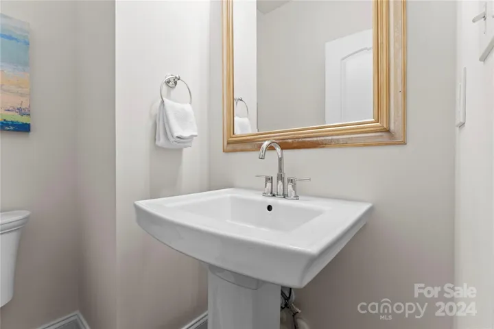 Main level powder room