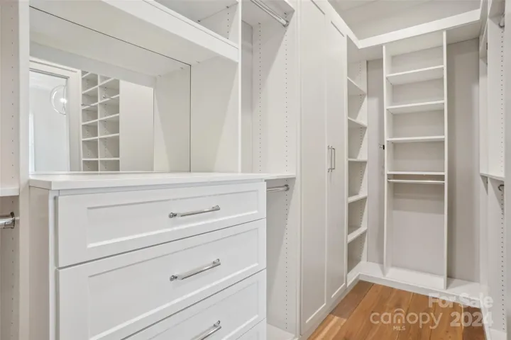 Extra storage in Primary Closet
