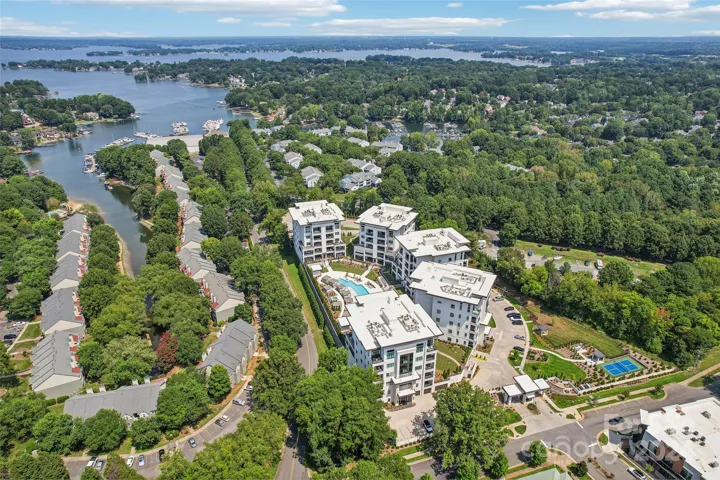 Views of Watermark and Lake Norman with Marina down the street on the west side