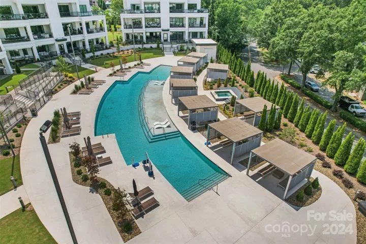 Resort Pool with Hot tub and views from every unit