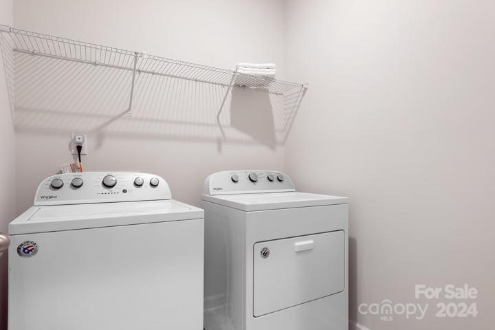 Laundry on main level with washer and dryer INCLUDED