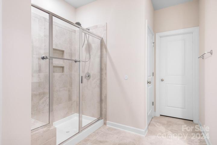 SPACIOUS shower.