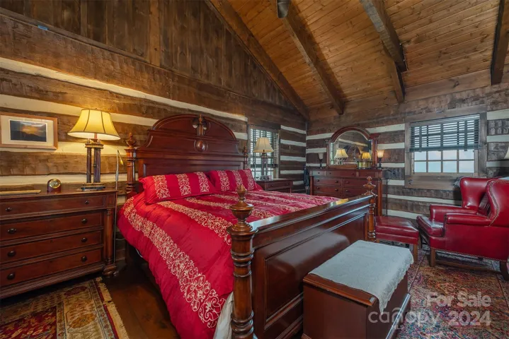 Expansive bedroom on second level