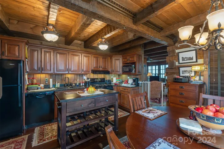 Gleaming walnut Carlisle wide plank hardwoods throughout the home