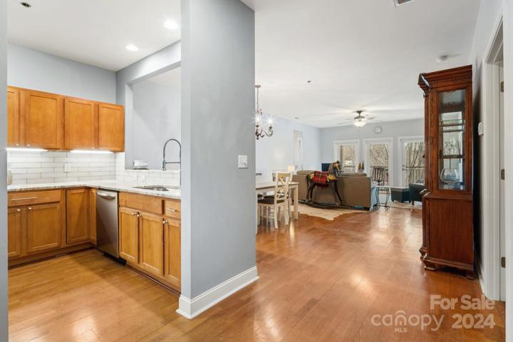 Galley Kitchen with breakfast bar