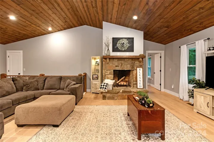 Stone Fireplace