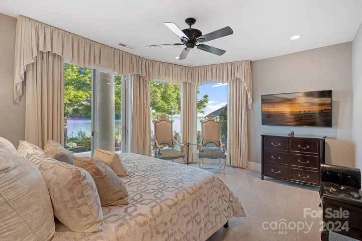 Large downstairs bedroom with outdoor access