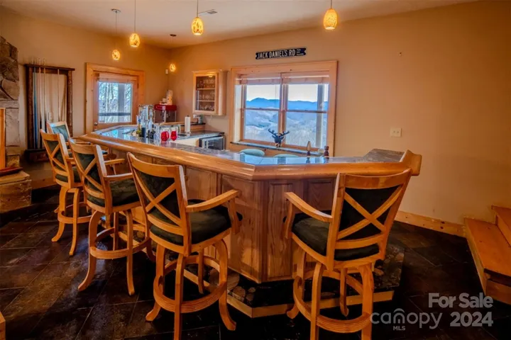 Lower level bar still has fabulous view