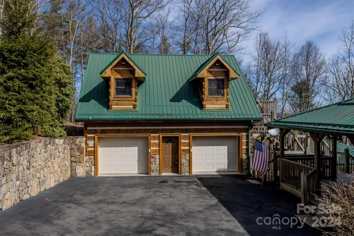 Oversized two-car garage w/ guest apartment above