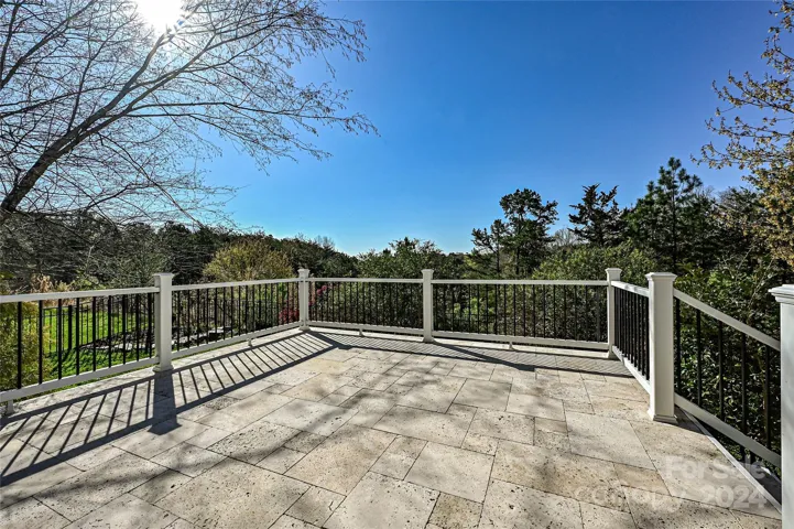 Great deck off of porch