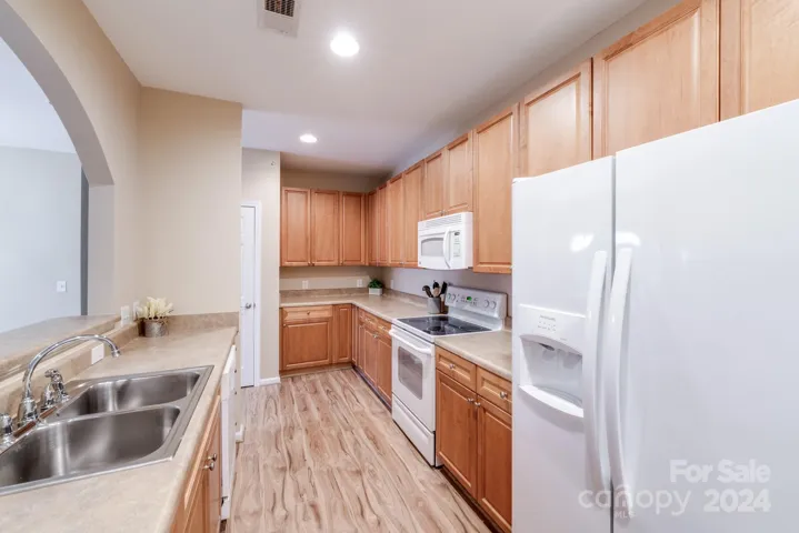 Tons of cabinet storage in the kitchen!