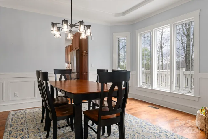 Dining room adjacent to kitchen