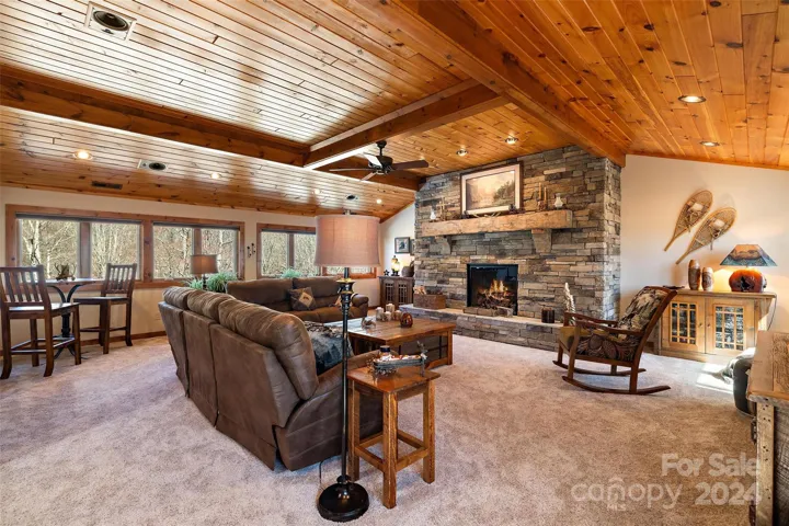 1 of 2 2nd-floor areas....Upper level living with full wet bar- a 2nd large living space for the home!