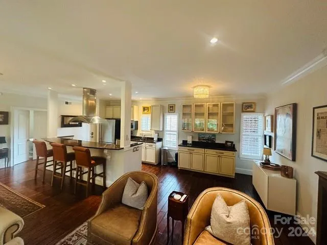 Plenty of kitchen cabinet and counter space.  The open concept makes it the perfect layout for entertaining