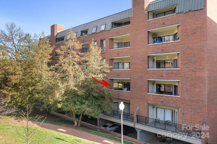 One of the two balconies that belong to unit 9.