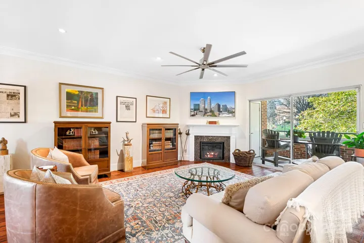 There is plenty of room to entertain guests in the spaious living area.