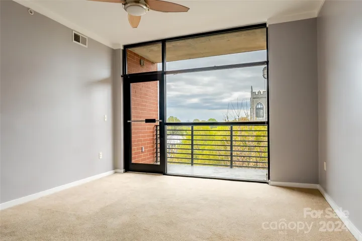 Another lovely view from the balcony window as you continue down the hall towards the bedroom area.