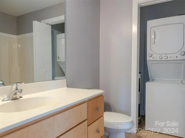 Bathroom also includes a laundry alcove with your washer/dryer, included with the condo